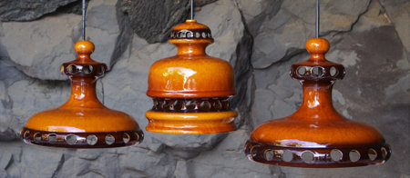 ceramic chandelierの写真素材