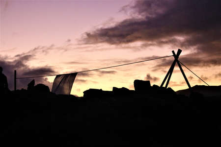 Preparation at duskの写真素材