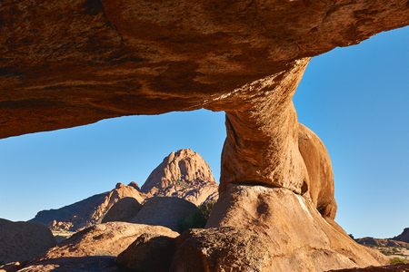 Beautiful Rock Arch at Spitzkoppe , in Namibiaの写真素材