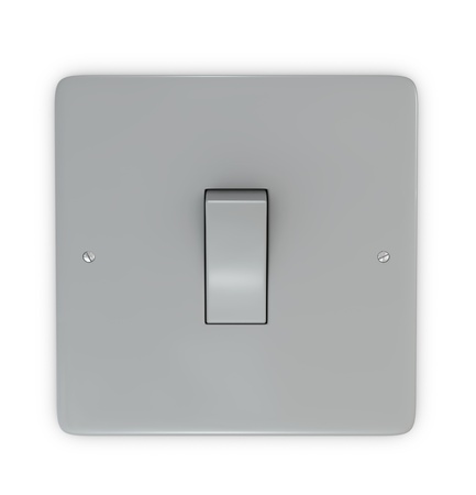 One 3d render of a wall switchの写真素材