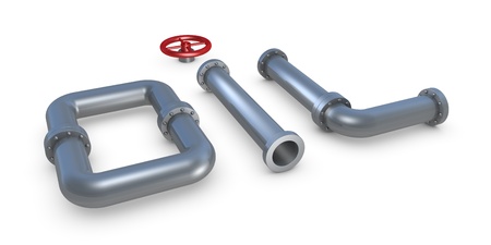 OIL word made with pipes (3d render)の写真素材