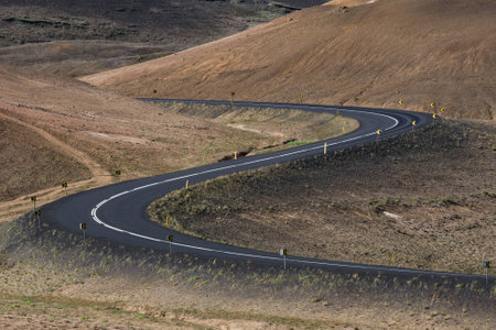 The main road of Iceland の写真素材