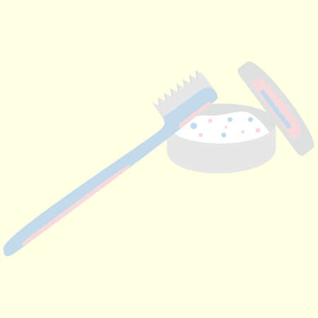 Items for cleaning teeth.のイラスト素材