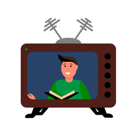 TV set colorfulのイラスト素材