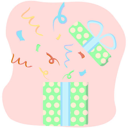 festive colorful boxのイラスト素材