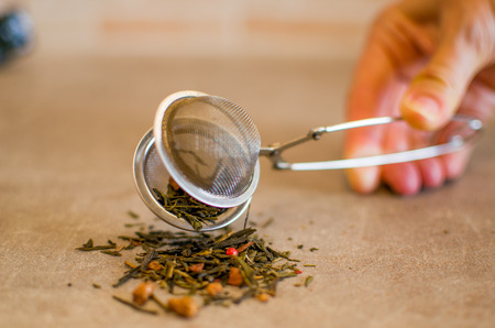 tea strainerの写真素材