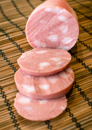 Mortadella sausageの写真素材