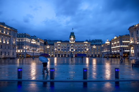 Trieste, Piazza Unit di Italiaのeditorial素材