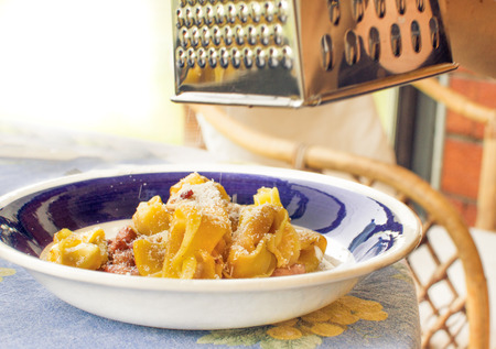 grate parmesan pastaの写真素材