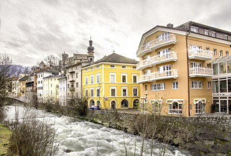 Brunico  - Trentino Alto Adige - Italy - Rienza riverの写真素材
