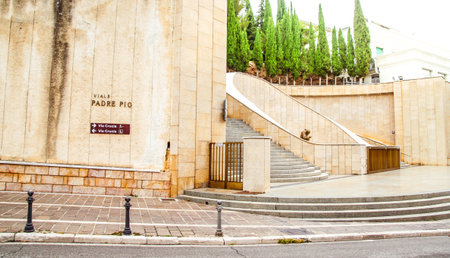 The Via Crucis near the Padre Pio sanctuary in San Giovanni Rotondo, Apulia, Italyのeditorial素材