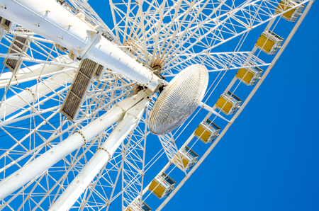 ferris wheel whiteの写真素材