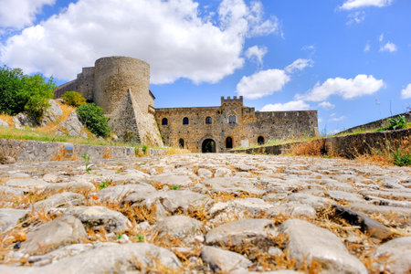 castle of Bovino , Gargano - Foggia - Apulia - Italyのeditorial素材