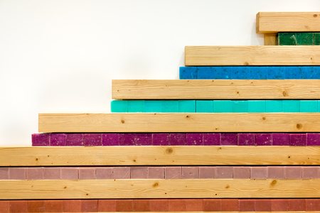 row of soap wall bathroom design line of  soap blocks bars of soap backgroundの写真素材