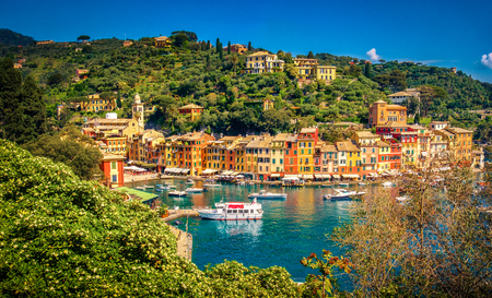 Portofino picturesque ligurian colourful town - Genoa - Italyの写真素材