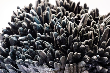 black mineral background close up details  gem prase quartz isolの写真素材