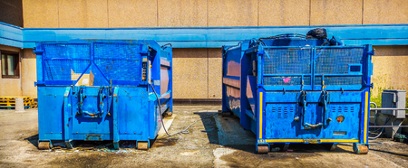 press container waste compressor industrial garbage