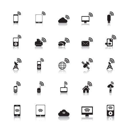 Wireless Icons Hotspot のイラスト素材