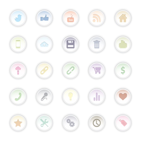 Social Web Iconsのイラスト素材