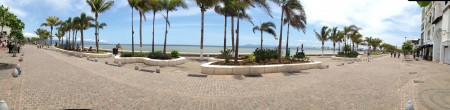 Puerto Vallarta's famous boardwalk panoramaの素材