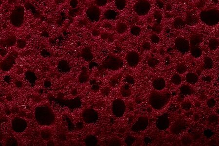 macro photography of a red spongy tissueの写真素材