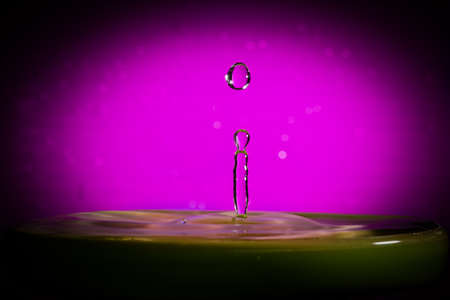 Close-up view of water dropletの写真素材