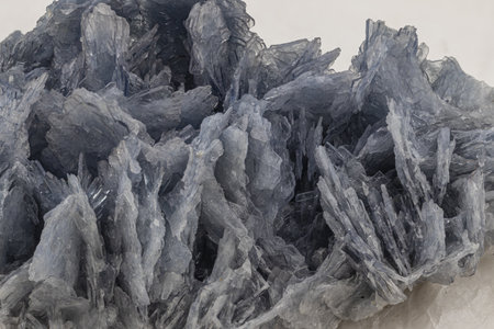 mineral sample of barite on a light backgroundの写真素材