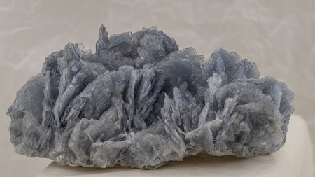 mineral sample of barite on a light backgroundの写真素材