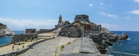 Portovenere, 06/28/2020: the Church of San Pietro over the seaのeditorial素材