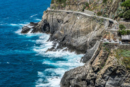 The road of Love between Riomaggiore and Manarola in beautiful Cinque Terre