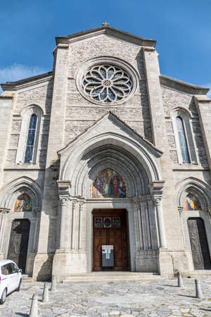 Valle Vigezzo, Italy - 08/22/2020: The beautiful Sanctuary in Re in Piedmontのeditorial素材