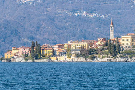Landscape of Varenna in the Lake of Comoの写真素材