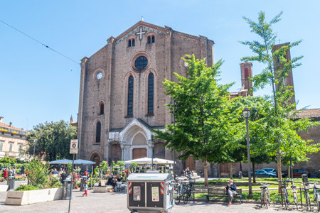 Bologna, Italy - 05-01-2021: a beautiful Basilica in Bolognaのeditorial素材