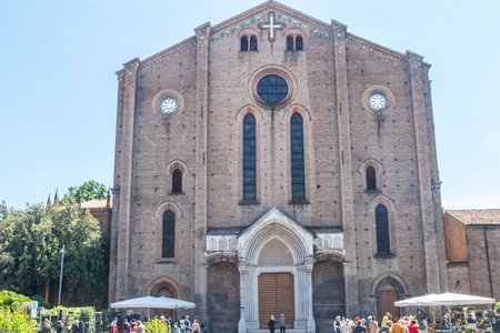 Bologna, Italy - 05-01-2021: a beautiful Basilica in Bolognaのeditorial素材