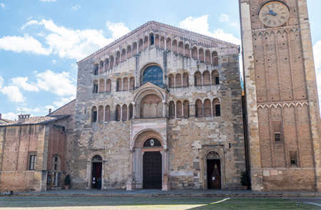 The beautiful Cathedral of Parmaの写真素材