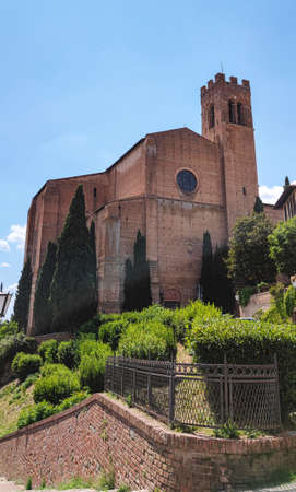 A beautiful church in Sienaの写真素材