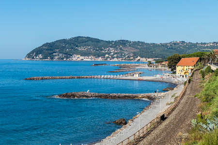 Aerial view of the beach of Cervoのeditorial素材