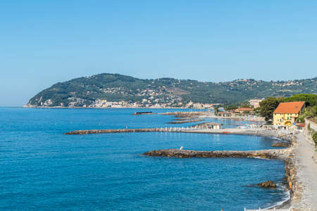 Aerial view of the beach of Cervoのeditorial素材