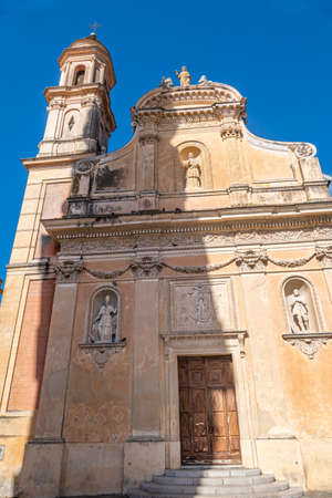 The beautiful Basilica of Mentonの写真素材