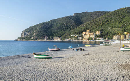 The characteristic fishermen's beach in Noliのeditorial素材