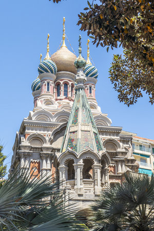 Sanremo, Italy - 07-07-2021: beautiful Ortodox Church in Sanremoのeditorial素材
