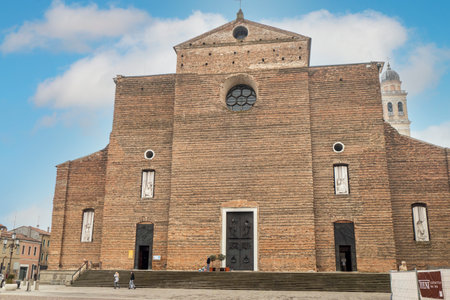 Padova, Italy - 03-05-2022: beautiful abbey in the center of Paduaのeditorial素材