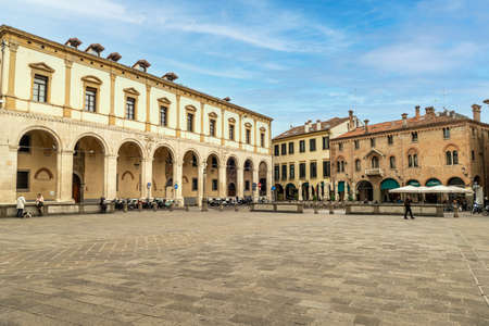 Padova, Italy - 03-05-2022: The Duomo Square in Paduaのeditorial素材