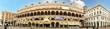 Padova, italy- 04-05-2022: The beautiful Palazzo della Regione in the historic center of Paduaのeditorial素材