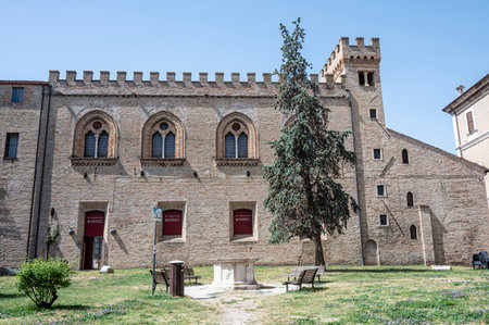 Fano, Italy - 06-22-2022: The beautiful Malatesta Fortress of Fanoのeditorial素材