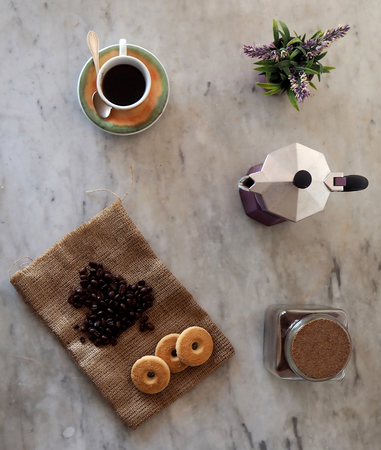 morning coffeeの写真素材