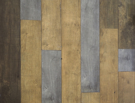Wall wood panels of different colors for rustic interiorsの写真素材
