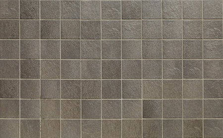 Elegant brown grayish tiles square shape for exterior or interior wall. Backgrounds and texturesの写真素材