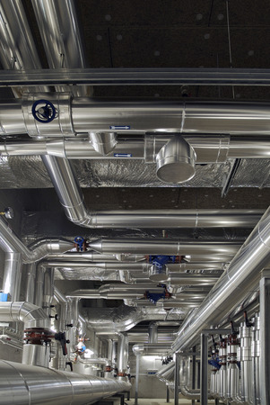 industrial plant for air treatmentの写真素材