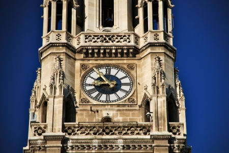 Detail of the Vienna City Hall tower